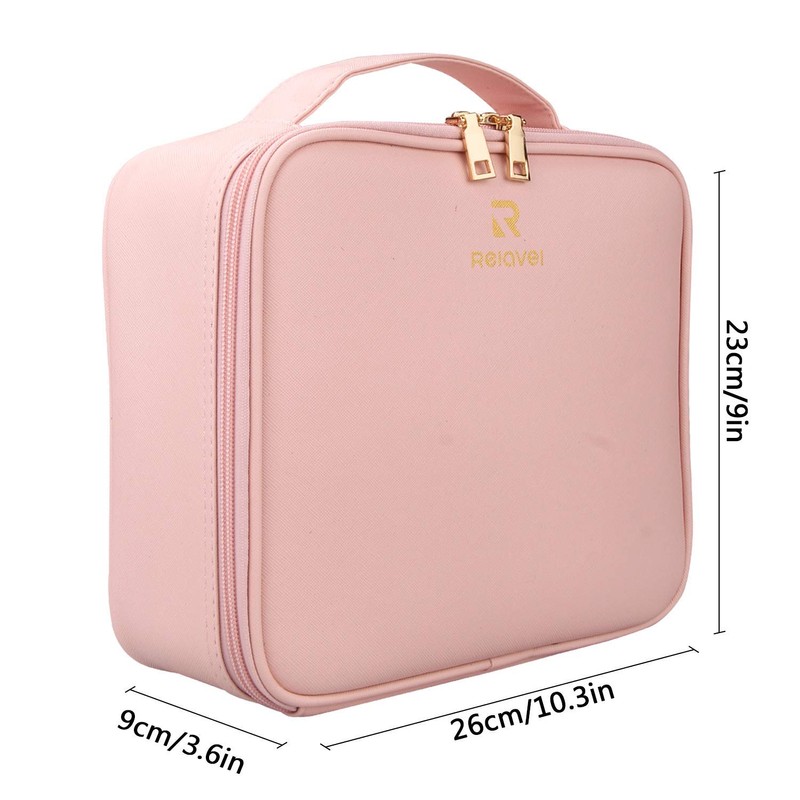 Samtour Makeup Case Travel Makeup Bag Makeup Train Case Cosmetic