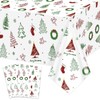 4 Pcs Christmas Tablecloths, Xmas Tree Table Cloths Winter Decorations