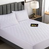 K&A Quilted Waterproof Mattress Protector, Ultrasoft Breathable Microfiber - Hypoallergenic