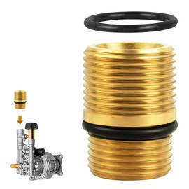 MEILLYOCEAN Pressure Washer Water Pump Outlet Fitting, M20 Male to M22 Male Adapter, Gold, Compatible with Simpson 3100 3400 PSI, Replacement Part 7110264