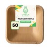 U'reca Organics Eco-Friendly Palm Leaf Bowls | 5" Square Deep