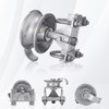 Sliding Gate Rollers Galvanized Steel Rolling Gate Hardware Kit for