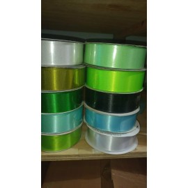 Janel Set 30 Liston Decorativo Celosa Liso No.9 50mts 35mm Colores