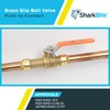 SharkBite 1 Inch Slip Ball Valve, Push to Connect Brass