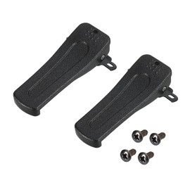MECCANIXITY Replacement Radio Belt Clip Clamp Clinch Hook Bracket for Two Way Radio H777 BF-666S BF-777S BF-888S BF-999S, Pack of 2