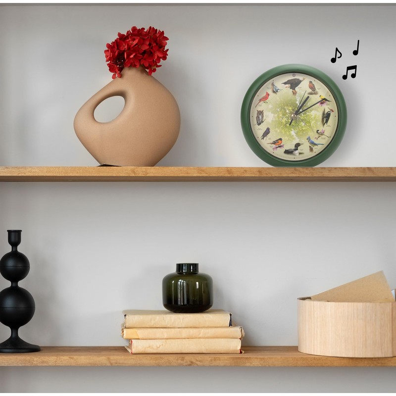 Mark Feldstein Limited Edition 20th Anniversary Singing Bird Wall/Desk Clock,