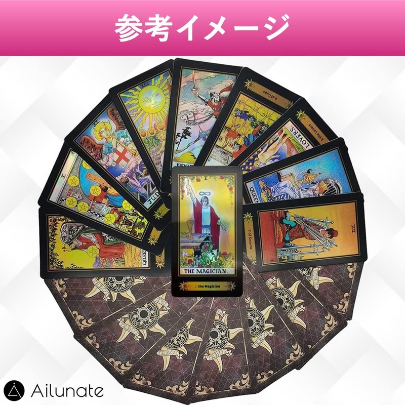 Ailunate Tarot Cards, Weighted Edition, Tarot Divination, Stylish, Cute, Cute,