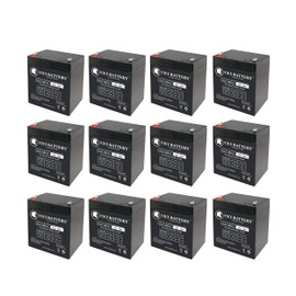 VICI Battery 12V 5AH Battery for Liftmaster 485LM Evercharge Back-Up - 12 Pack Brand Product