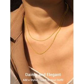 PROSILVER Women's Fine Rolo Chain 925 Sterling Silver Chain 1.1 mm Thin Anchor Chain Necklace for Women Chain Length 36 cm/41 cm/46 cm/51 cm/55 cm/61 cm, Sterling Silver, Not Applicable