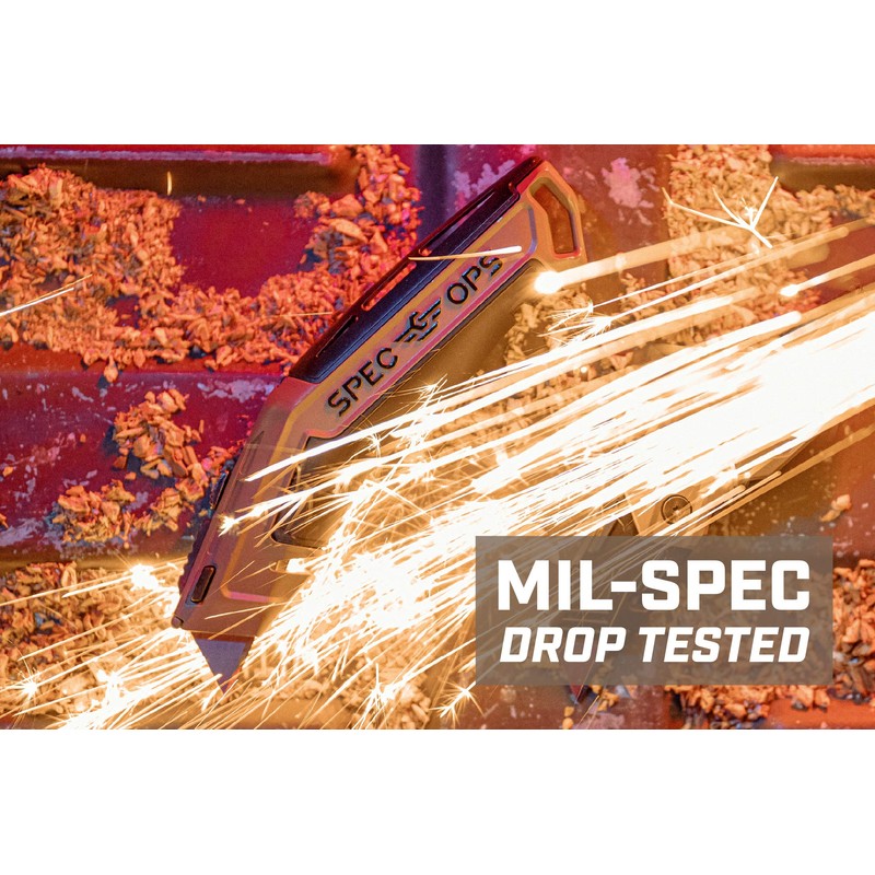 Spec Ops Tools Utility Knife with Retractable Blade, Includes 5