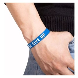 Jextech Pulsera Never Give Up Nunca Te Rindas Silicon Crossfit Gym