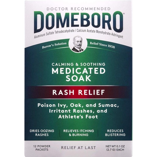 Domeboro Domeboro Soothing Soak Rash Relief Powder Packets, 12 ea