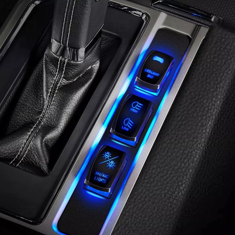 Nilight NAV/ANC Rocker Switch 7Pin Navigation Anchor Lights Toggle Switch