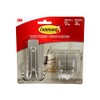Command Large Double and Small Brushed Nickel Hooks 17036BN-VPEF, 1
