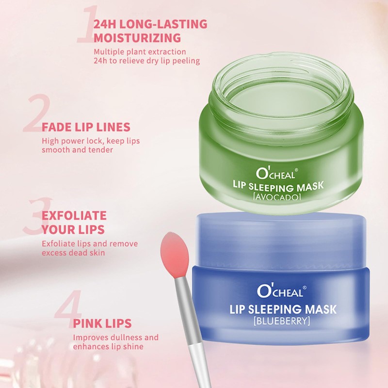 MEICOLY Nourish Hydrating Lip Sleeping Mask,Lip Mask Overnight,Intense Hydration Night