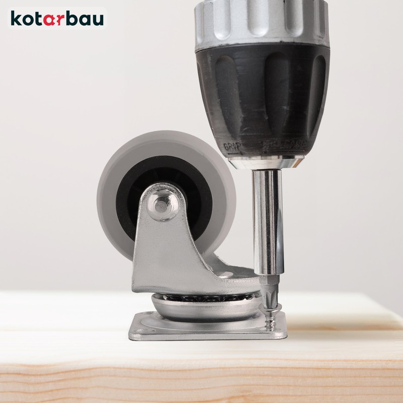 Kotarbau Set of 4 Furniture Castors Diameter 40 All Shelves