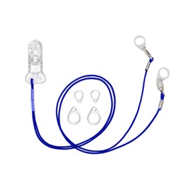 Hearing Aid Clip for Seniors Adults - Anti-Lost Lanyard Protector BTE Clip Holder Rope with Loops and Clip and Security Clip（Blue)