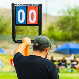 BESPORTBLE Flip Card Flip Score Indicateur Sports Scoreboard Small Flip Number Cards Scoreboard Score Keeper Flip Chart Score Card Game Tennis Score Keeper for Net Score Board for Two Pvc Red
