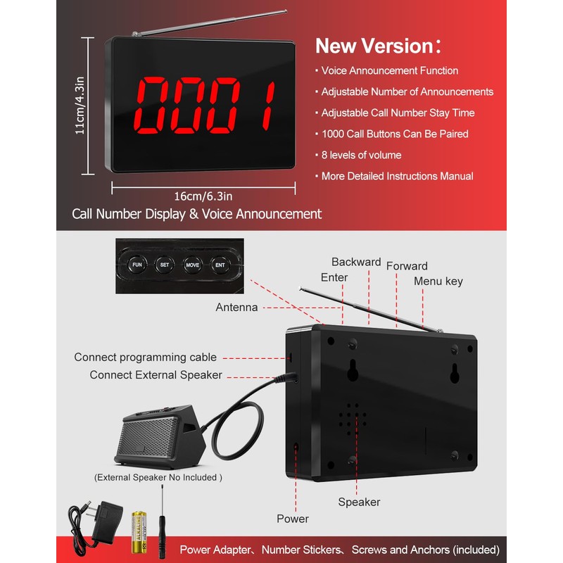 CallToU Wireless Calling System Caregiver Call Button Patient Call Bell