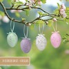 Festicy 24 Colourful Easter Eggs for Hanging, 6 Eggs per