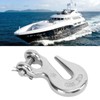 Marine Boat Slip Lifting Hook 1/4in 1000lbs Load Bearing Capacity