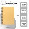 miikoul 12 Pack A5 Spiral Lined Notebooks, 8.3" X 5.5",