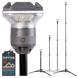Devos Outdoor LightRanger 1200 - High-Performance LED Tripod Lantern with Adjustable Height, 1200 Lumens Brightness, and Long Battery Life.