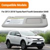 LoloWheat Sun Visor W/Extension Plate Fit for 2013-2018 RAV4 Replace