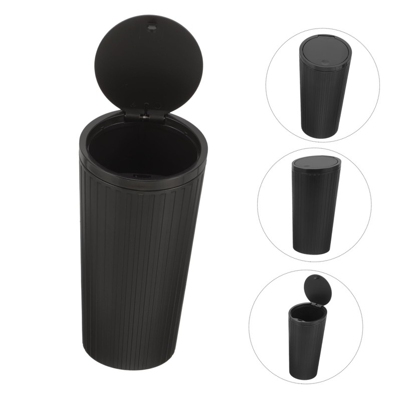 SUPVOX Car Trash Bin Small Trash Can Lid Car Accessory