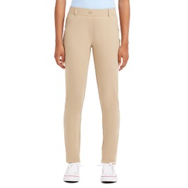 Nautica Juniors Uniform Stretch Jegging Pant, khaki, 7/9
