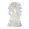 Kurt Adler 16-Inch Ivory/Clear Fiber Optic Angel Tree Topper