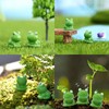 Vexquivera 50 Piece Mini Resin Frog Statues Tiny Frogs Mini