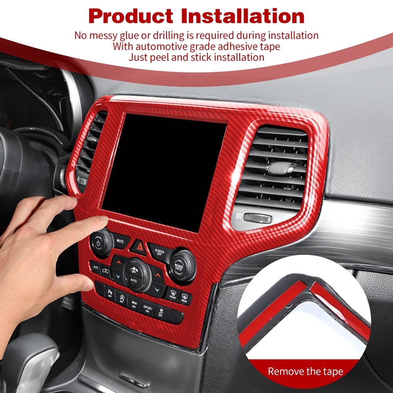 PDKLIN for Grand Cherokee Center Dash Bezel Navigation Panel Trim
