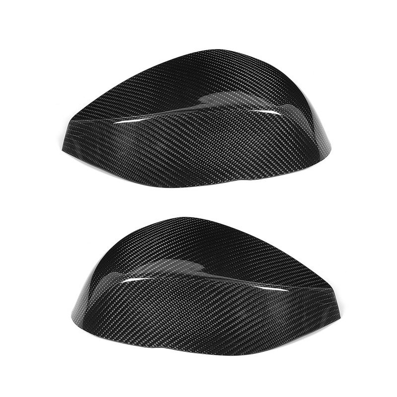 2pcs Carbon Fiber Rearview Mirror Cover Housing Fits for Infiniti