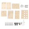 Wooden Hydraulic Excavator DIY Manual Detachable Educational Stimulation Hydraulic Excavator