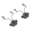 2Pcs Suspension Headset Bracket Helmet 19‑21mm Rail Adapter Rotatable Headphones