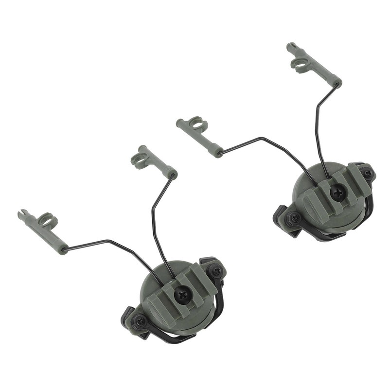 2Pcs Suspension Headset Bracket Helmet 19‑21mm Rail Adapter Rotatable Headphones