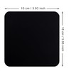 Mini Skater 3pcs Bar Coasters 10x10x0.2CM Square Silicone Coasters for
