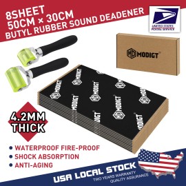 MGT 6.5pound Butyl Rubber Sound Deadener Noise Dampening Mat Car deadening New