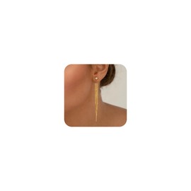 NECOCY Gold Tassel Earrings for Women Wedding Fanshion Accessories Jewelry