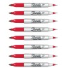 Sharpie Twin Tip Permanent Markers Red Pack Of 8 Quick