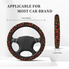 Chili-Peppers Steering Wheel Covers,Anti Slip Sweat Absorption Elasticity Car Accessories