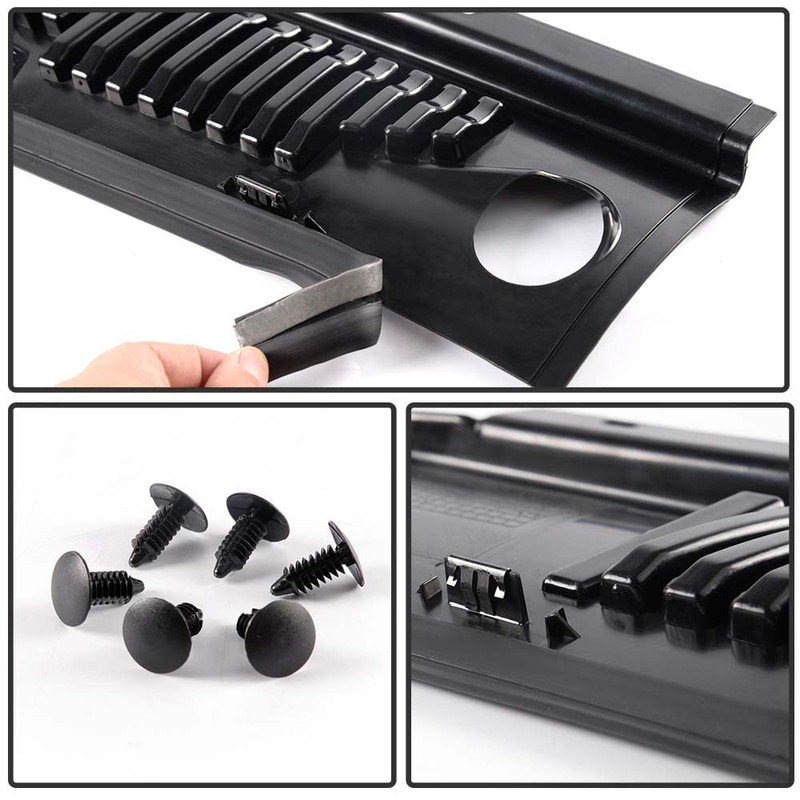 G-PLUS 2PCS Windshield Wiper Cowl Vent Grille Panel Hood, Compatible