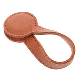 Outanaya Accessory Round Magnetic Hat Clip Pu Leather Hat Holder for Sports Bags Messenger Bags Hands-Free