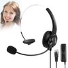 AGPTEK® Hands-Free Call Center Noise Cancelling Corded Monaural Headset Headphone