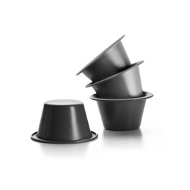 Ibili 827800 Set of 4 Mocha Caramel Cream Mould Stainless Steel 8 cm