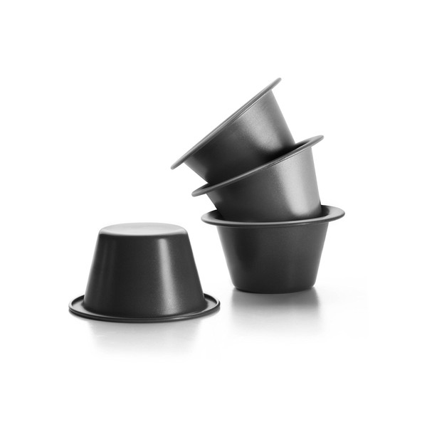 Ibili 827800 Set of 4 Mocha Caramel Cream Mould Stainless