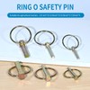 VIKKSAER 30PCS Lynch Pin Assortment Kit Linch Pin with Ring
