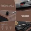 Retrospiler Record Player, 3 Speed Bluetooth Turntable with Built-in Speakers,