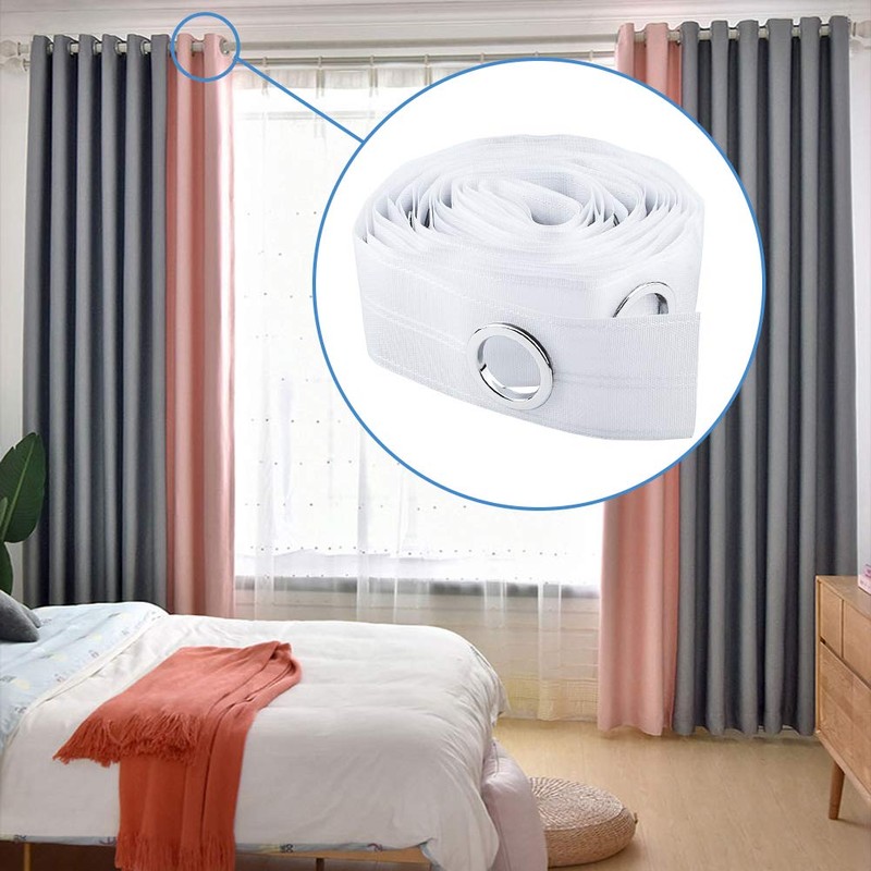 INCREWAY Curtain Tape 10M Curtain Tape Eyelet Tape for Perforated